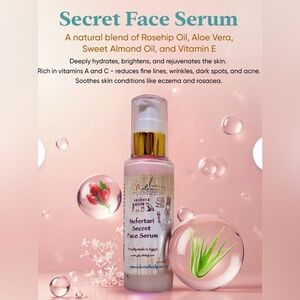 Nefertari Secret Face Serum, Face Cream that does it all (wrinkles,dark spots).